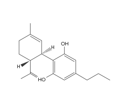 a molecule diagram of CBDV