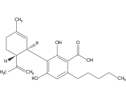 a molecule diagram of CBDA