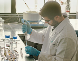 a cannasouth scientist working in the lab